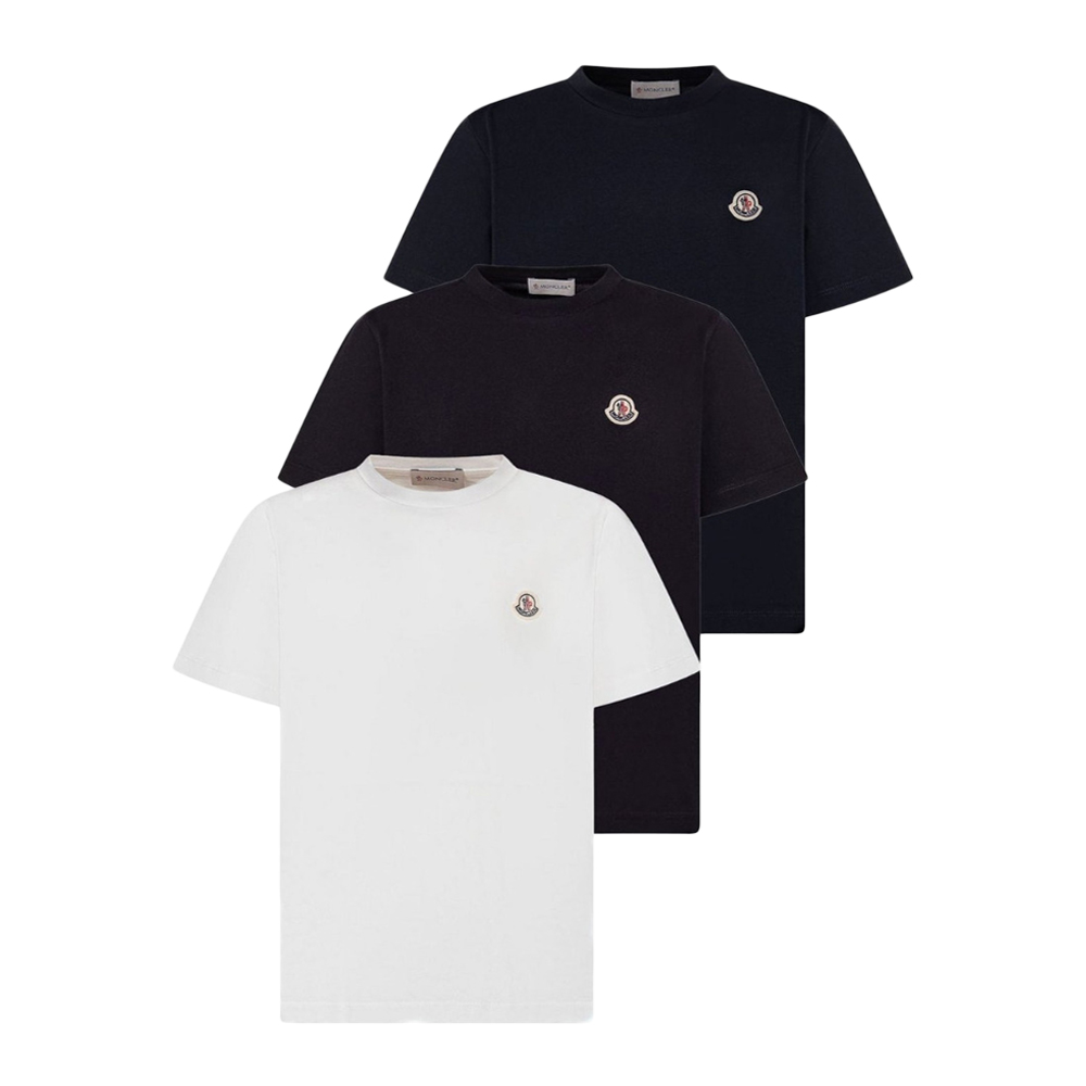 키즈 로고 패치 3PACK 반팔 티셔츠 멀티컬러 8C000 33 89AT9 3P1