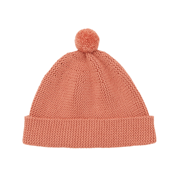 ◆키즈◆키즈 가터 방울 비니 로즈우드 K1079F25 641