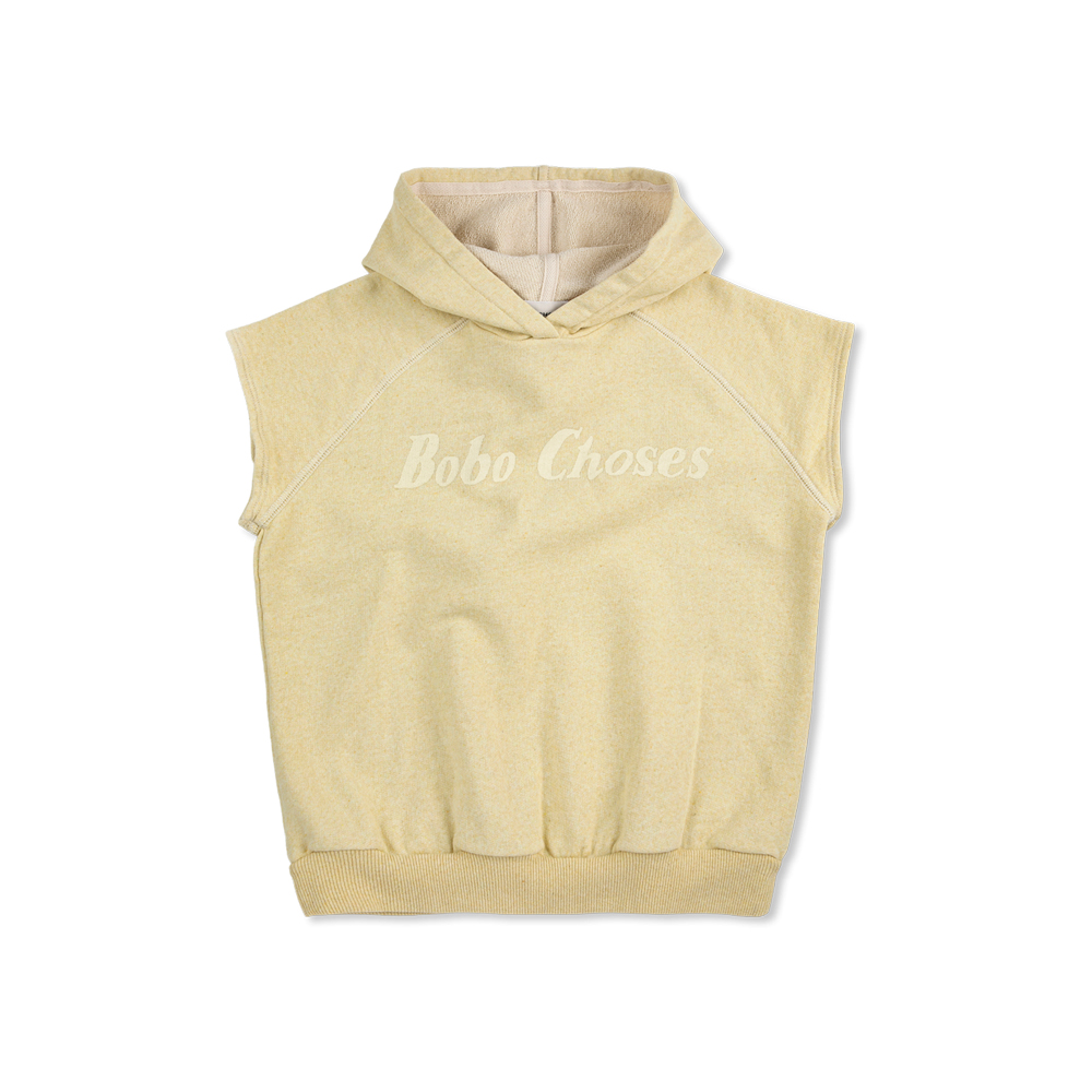 키즈 로고 슬리브리스 후드티 옐로우 B126AC055 721