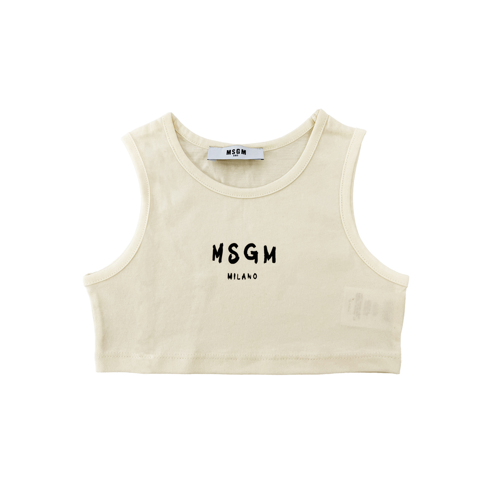 키즈 크롭 저지 탑 크림 S6MSJGTO011 013