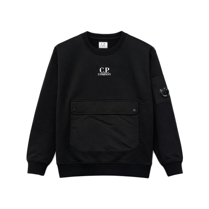 ◆키즈◆키즈 렌즈 와펜 포켓 맨투맨 블랙 20CKSS060B 00LCC02 999