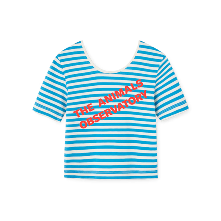 ◆키즈◆키즈 히포 스트라이프 티셔츠 블루 S26005 309EV