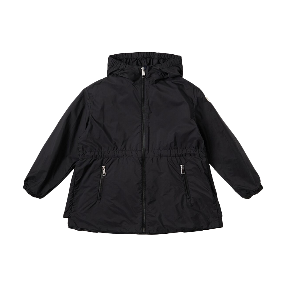 키즈 웨테 WETE 로고 패치 백 플리츠 후드자켓 블랙 1A000 84 53A5E 999