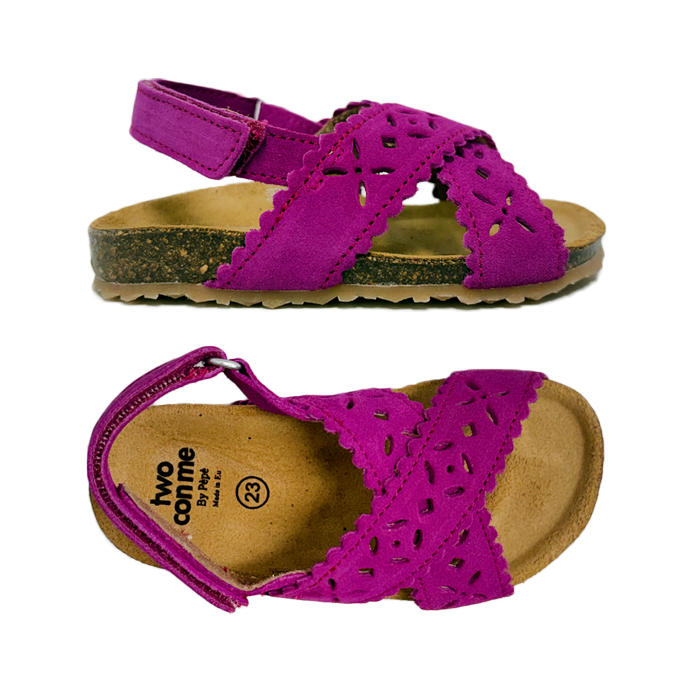 키즈 투콘미 크로스오버 스웨이드 샌들 라즈베리 BK12 SUEDELAMPONE