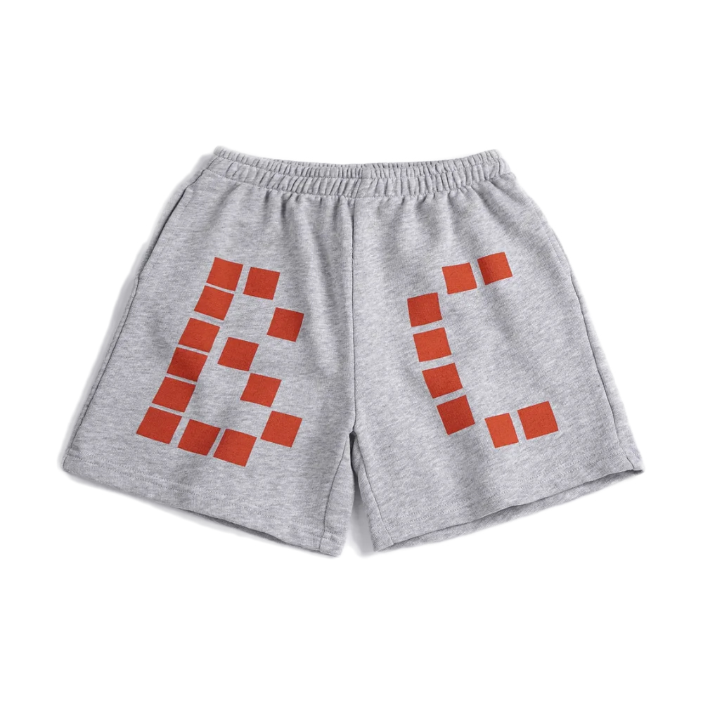 키즈 스퀘어 로고 버뮤다 숏팬츠 헤더그레이 B126AC060 041