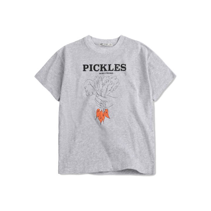 ◆키즈◆키즈 번치 오브 베지터블 프린팅 티셔츠 그레이 B126AC010 041