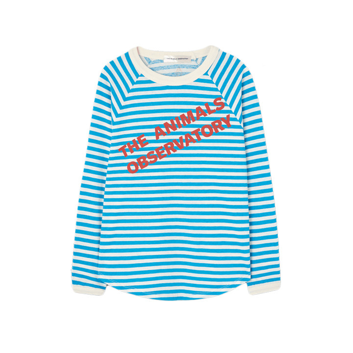 ◆키즈◆키즈 앤티터 롱슬리브 스트라이프 티셔츠 블루 S26010 309EV