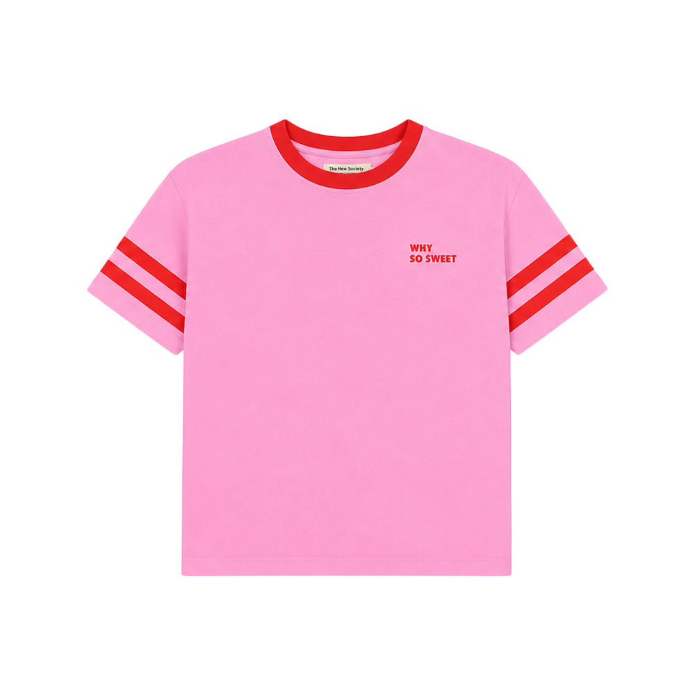 키즈 칸나 스트라이프 반팔 티셔츠 핑크라벤더 S26AHB1P575 PINK
