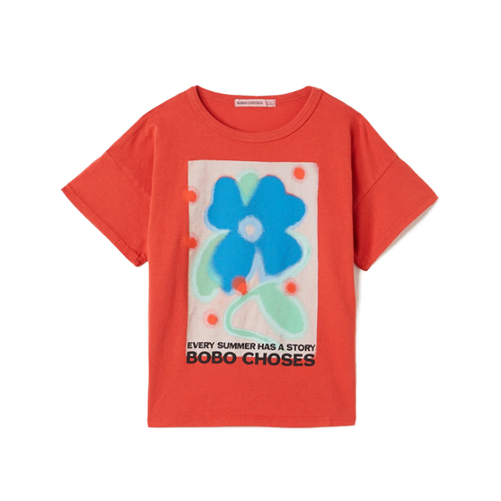 ◆키즈◆키즈 썸머 스토리 반팔 티셔츠 레드 B126AC012 611