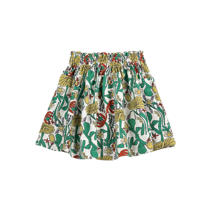 ◆키즈◆키즈 허벌리스트 올오버 우븐 스커트 멀티 B126AC078 199