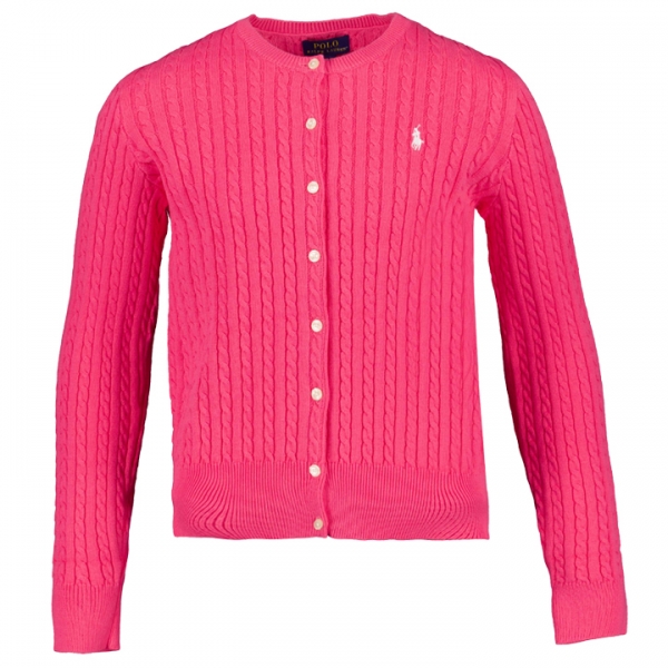 ◆키즈◆23SS 여성 포니 자수 가디건 핑크 543047 050