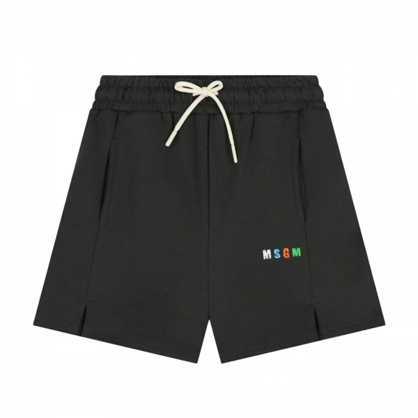 여성 컬러 로고 버뮤다 팬츠 워시드블랙 S6MSJBBE235 MS040