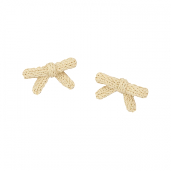 ◆키즈◆키즈 골디 리본 세트 헤어핀 라이트옐로우 K1041F25 192