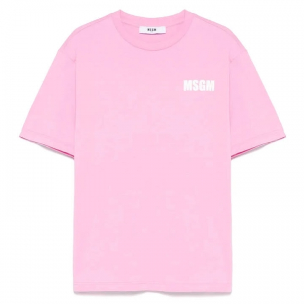 ◆키즈◆25SS 여성 로고 프린트 티셔츠 핑크 S5MSJUTH066 MS003