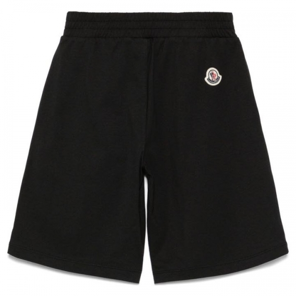 ◆키즈◆25SS 여성 로고 패치 숏 팬츠 블랙 8H000 09 89AFV 999