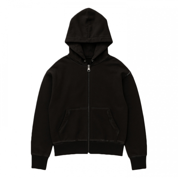 ◆키즈◆25FW 키즈 데미지 디테일 백 로고 후드집업 워시드블랙 F5MSJBZH203 MS040