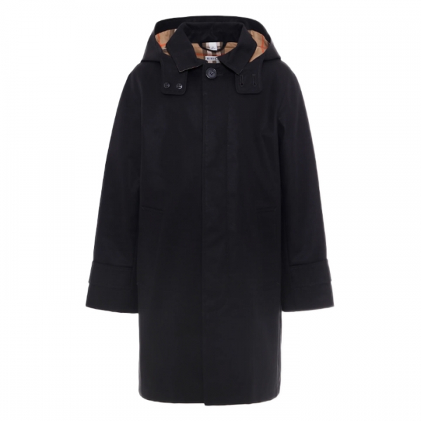 ◆키즈◆키즈 코튼 후드 카코트 블랙 8109261