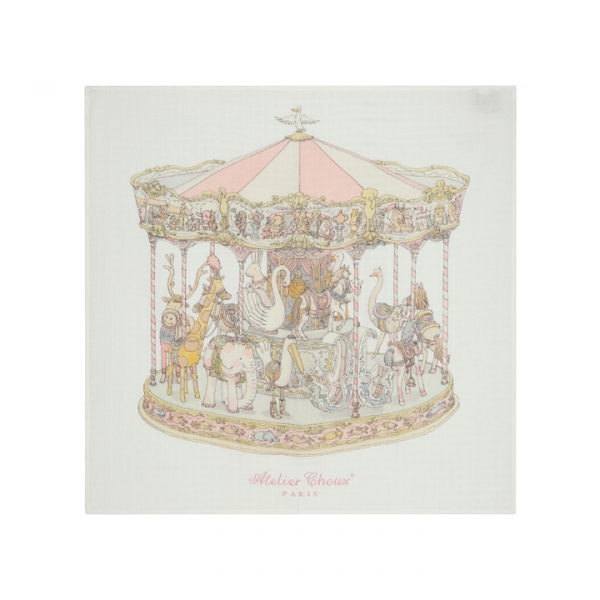 ◆키즈◆까레 까루젤 블랭킷 핑크 CARRE CAROUSEL