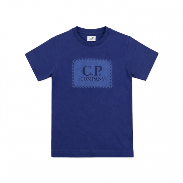 ◆키즈◆여성 로고 라벨 프린팅 반팔 티셔츠 퍼플블루 20CKTS013C 00LAA17 878