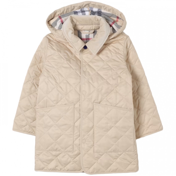 ◆키즈◆25SS 키즈 다이아몬드 퀄팅 후드 패딩 자켓 페일스톤 8092530