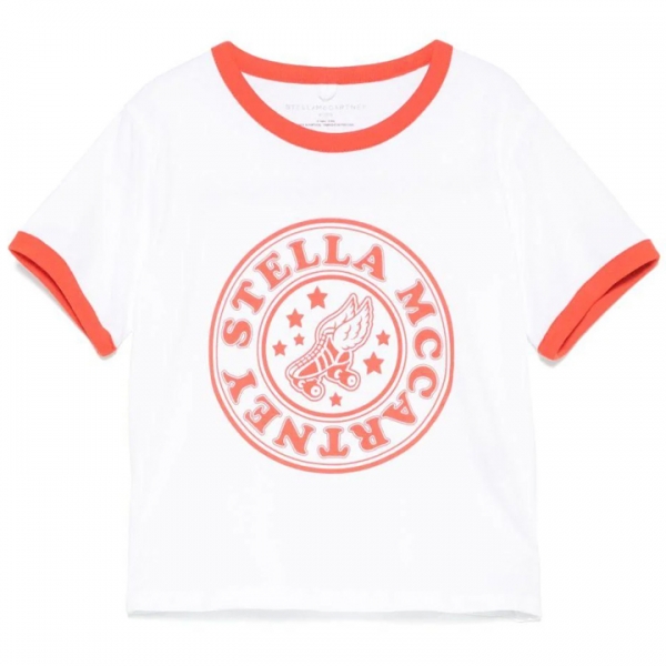 ◆키즈◆25SS 키즈 롤러스케이트 로고 티셔츠 화이트 TW8C71 Z0434 100