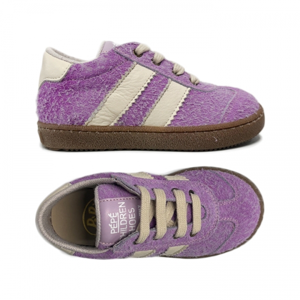 ◆키즈◆키즈 사샤 SASHA 스웨이드 스니커즈 라일락/밀크 01620-VEDUAL/SOUFSD