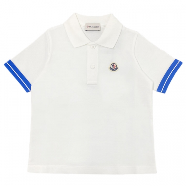 ◆키즈◆25SS 키즈 코튼 피케 폴로 티셔츠 화이트 8A000 10 89ALK 034