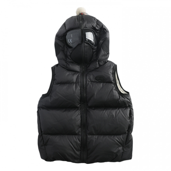 ◆키즈◆25FW 키즈 나일론 마이크로 립스탁 고글패딩 베스트 블랙 VK 795B T KJ5 90