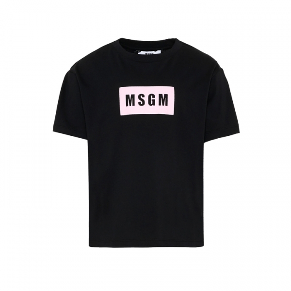 ◆키즈◆키즈 저지 티셔츠 블랙/핑크 S6MSJUTH005 11088