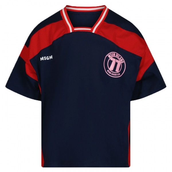 ◆키즈◆25SS 키즈 저지 티셔츠 네이비 S5MSJGTH252 060