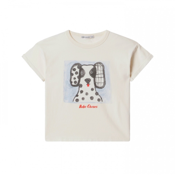 ◆키즈◆키즈 밴독 프린트 티셔츠 화이트 B126AC009 101