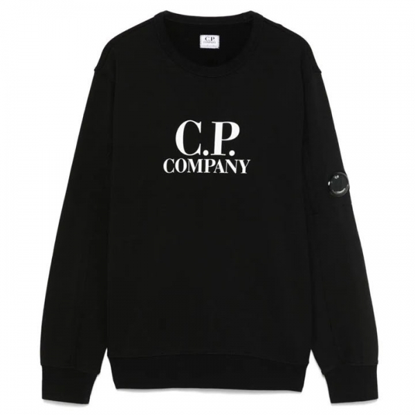 ◆키즈◆25SS 여성 렌즈 와펜 로고 맨투맨 블랙 18CKSS029C 00LCA69 999