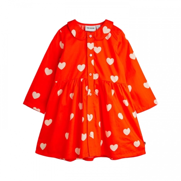 ◆키즈◆키즈 하트 패턴 우븐 원피스 레드 26150118 42
