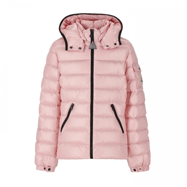 ◆키즈◆25FW 키즈 BADY 로고 패치 퀄팅 후드 패딩자켓 라이트핑크 1A527 10 68950 523