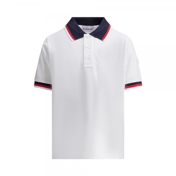 여성 로고 패치 폴로 티셔츠 화이트 8A000 03 8496W 034