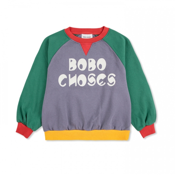 ◆키즈◆키즈 컬러블록 나그랑 맨투맨 멀티 B225AC137 991