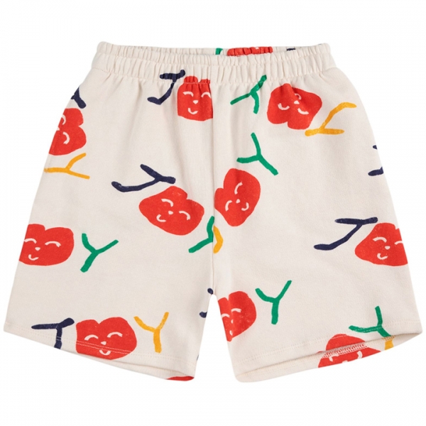 ◆키즈◆25SS 키즈 스마일링 올오버 버뮤다 숏팬츠 오프화이트 B125AC056 199