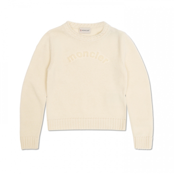 ◆키즈◆여성 앙팡 로고 니트 아이보리 9C000 02 M1241 034