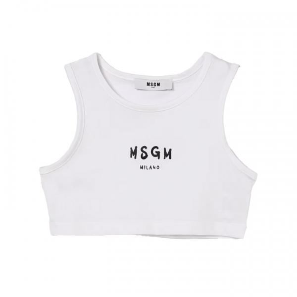 ◆키즈◆키즈 크롭 저지 탑 화이트 S6MSJGTO011 001
