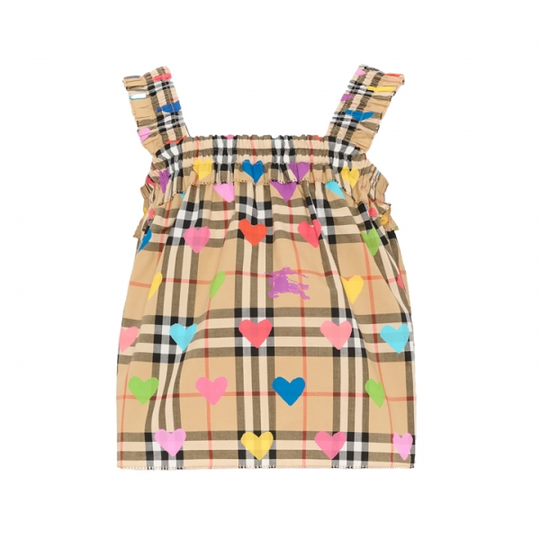 ◆키즈◆키즈 하트 체크 탑 샌드 8117457