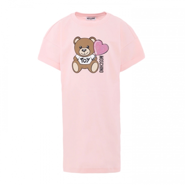 ◆키즈◆키즈 테디베어 로고 원피스 핑크 HDV0G9 LAA40 50209