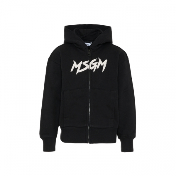 ◆키즈◆여성 로고 페인팅 후드 집업 블랙 F5MSJUZH048 11083