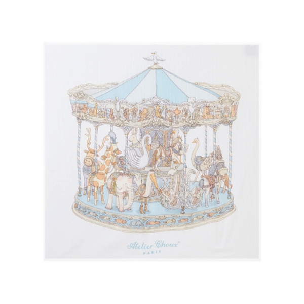 ◆키즈◆까레 까루젤 블랭킷 블루 CARRE CAROUSEL BOY