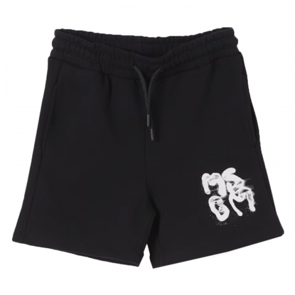 ◆키즈◆25SS 키즈 로고 밴딩 프린트 버뮤다 팬츠 블랙 S5MSJBBE024 110