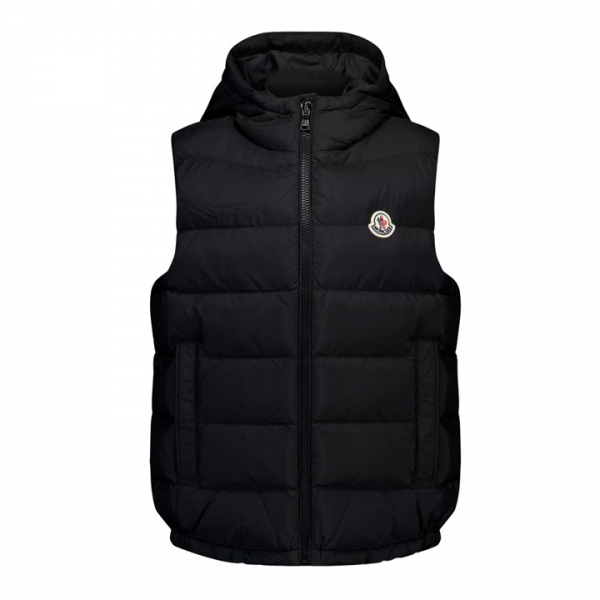 ◆키즈◆25FW 키즈 FUDO 로고 패치 패딩 조끼 블랙 1A000 29 53A5E 999