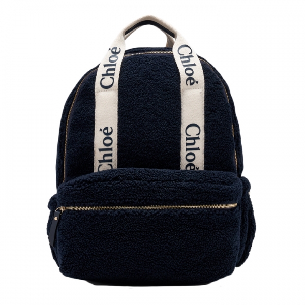 ◆키즈◆25FW 키즈 로고 플리스 백팩 네이비 C20687 859