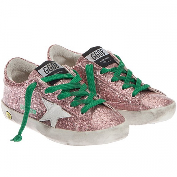 ◆키즈◆키즈 슈퍼스타 로우탑 핑크코팅글리터 G30KS301 A14