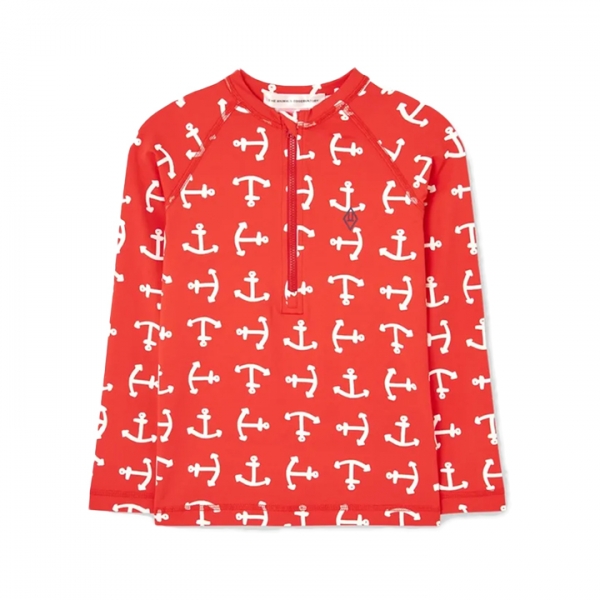 ◆키즈◆키즈 디어 키드 스윔탑 하프집업 레드 S26031 307AV