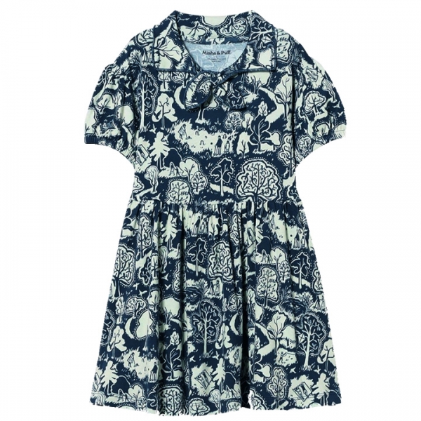 ◆키즈◆25SS 키즈 주니어 스콧 셀레스탈 원피스 네이비 K3009S25 483