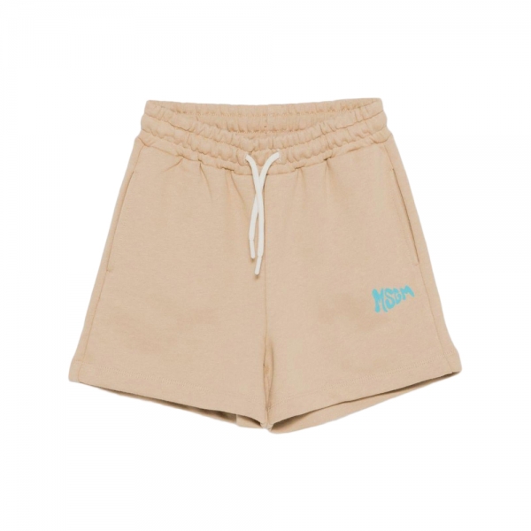 여성 브러쉬 로고 버뮤다 팬츠 카멜 S6MSJUBE221 178